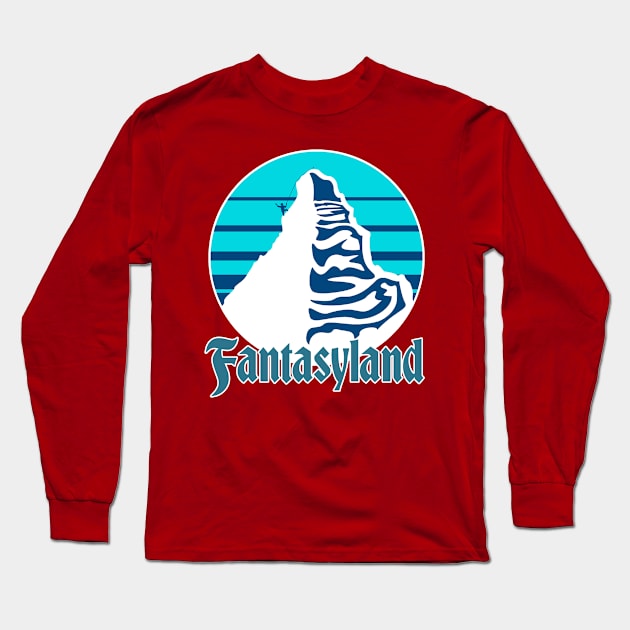 Matterhorn / Fantasyland Vintage 70s Design Long Sleeve T-Shirt by kruk